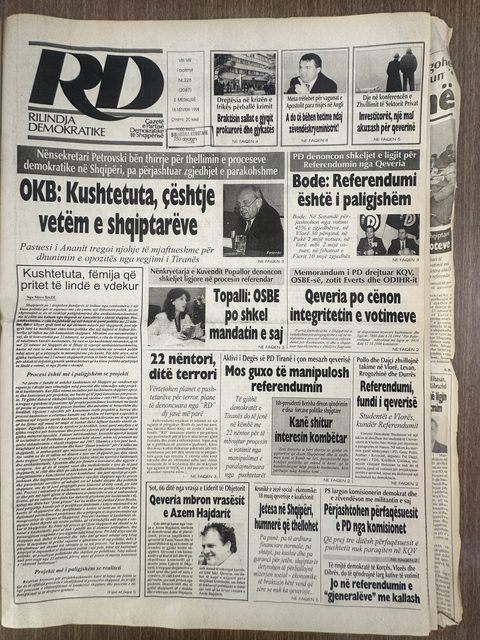 Rilindja Demokratike 1998-11-18